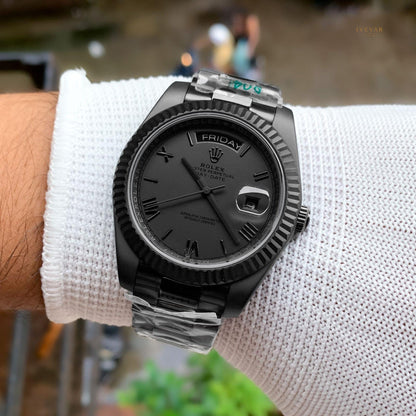 Black Diamond-Inspired Watch Duo – Premium Stainless Steel Statement Timepieces - View 2