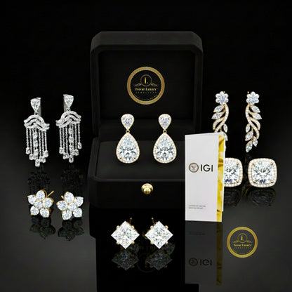 Exquisite Round Moissanite Radiant Ribbon Diamond Bow Stud with Sparkling Glamour Earring - View 11