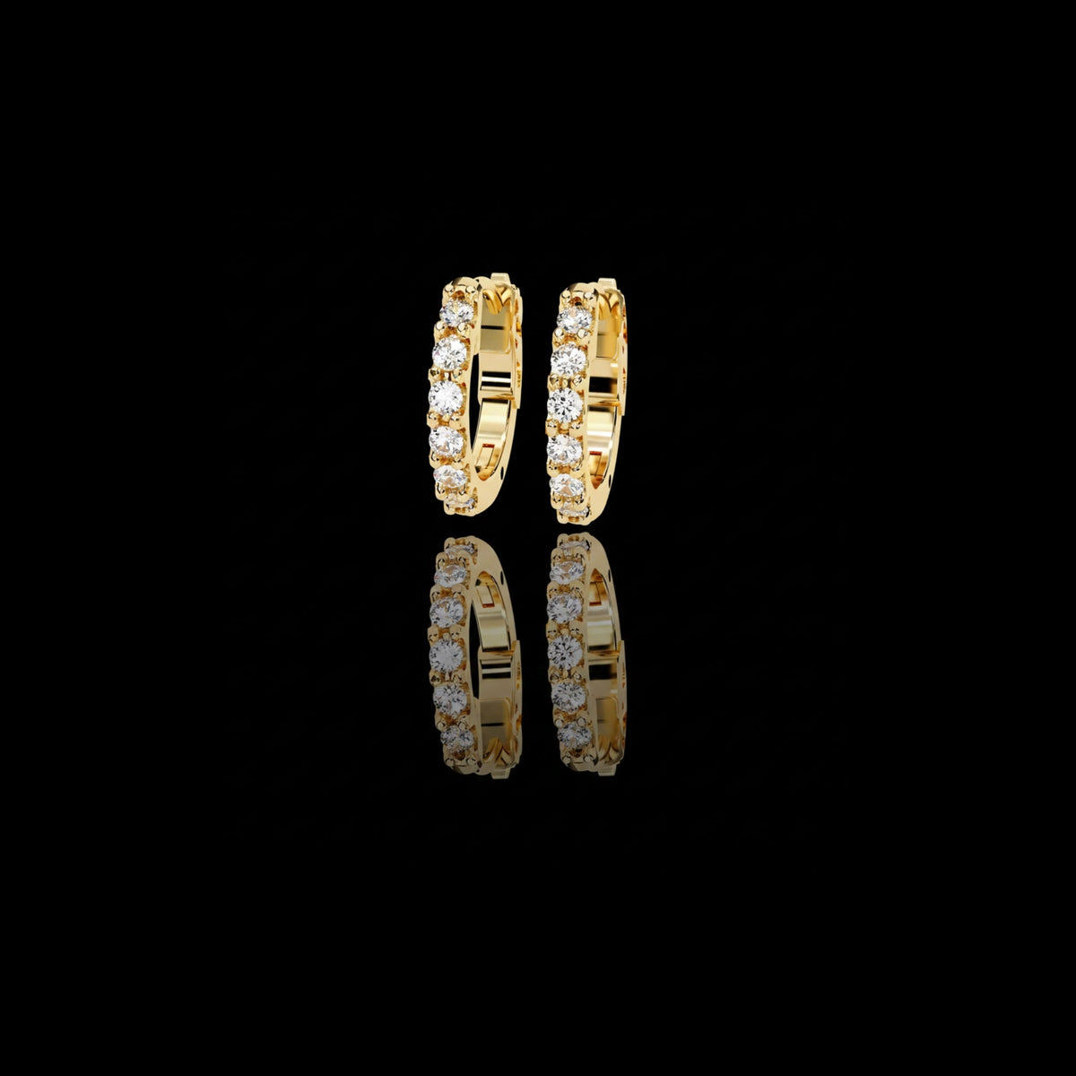 exquisite luxury lab diamond earring round brilliant cut luxury hoops with elegance
