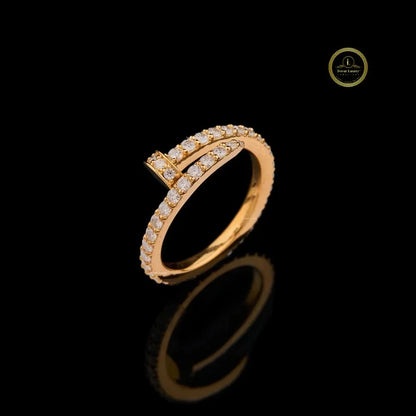Open Wrap Moissanite Diamond Pave Statement Ring - View 2