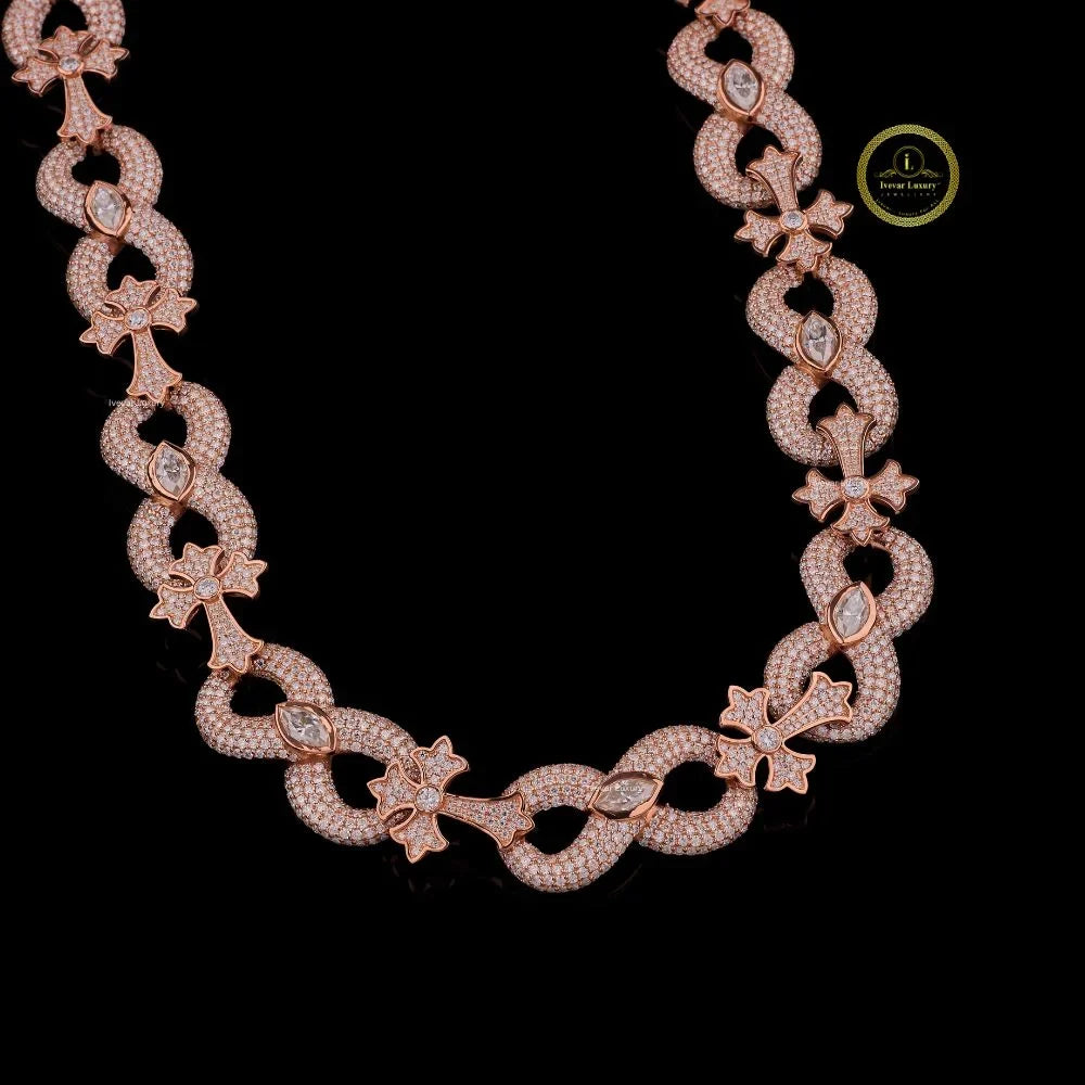 premium lab created diamond infinity necklace by ivevar - view 2