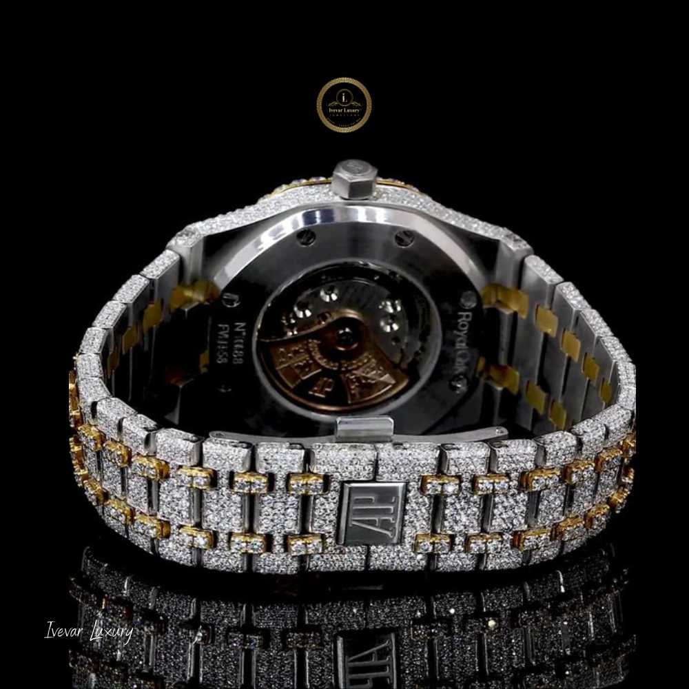 ivevar diamond watch full iced out design with lab grown diamonds - view 4