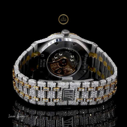Ivevar Diamond Watch Full Iced Out Design with Lab Grown Diamonds - View 4