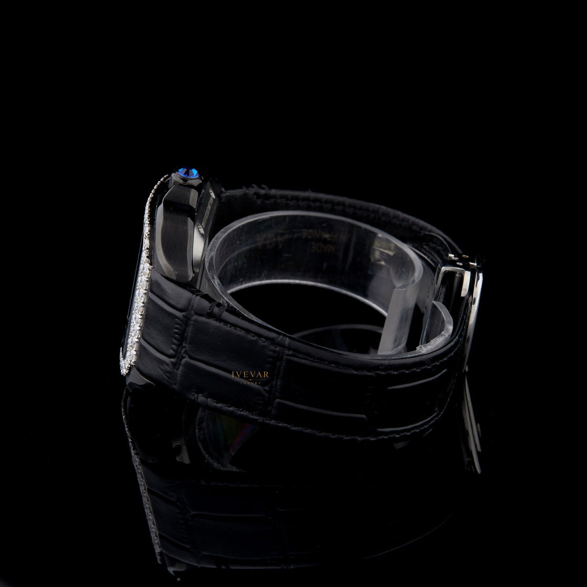 Ivevar Elite Timepiece Duo Diamond Skeleton Watch And Emerald Green Luxury Watch Collection - View 5