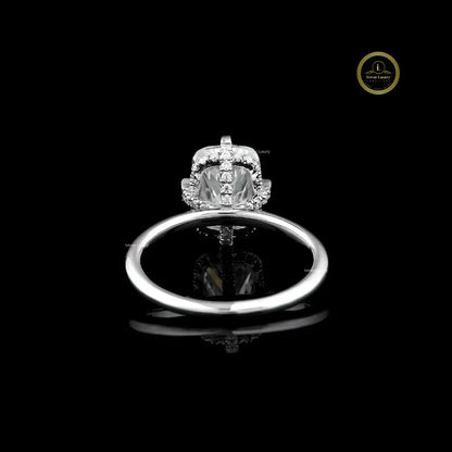 Radiant Cut Lab Diamond Solitaire Delicate Ring - View 4