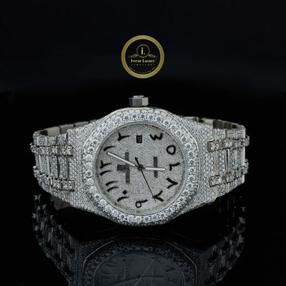 Full Iced Lab Diamond Watch Luxury Rapper Style by IVEVAR