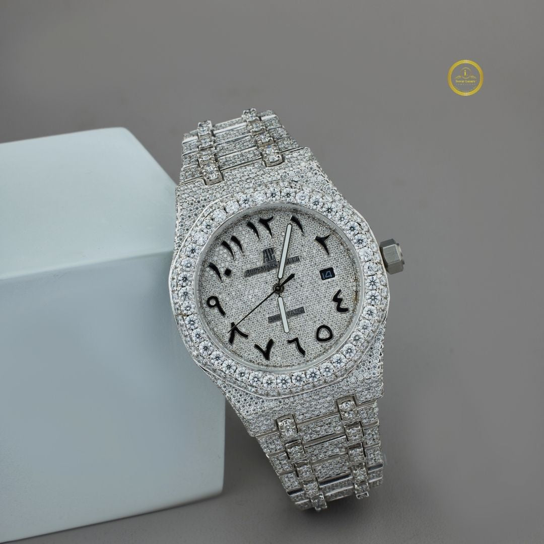 Full Iced Lab Diamond Watch Luxury Rapper Style by IVEVAR - View 2
