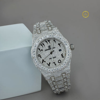 Full Iced Lab Diamond Watch Luxury Rapper Style by IVEVAR - View 2