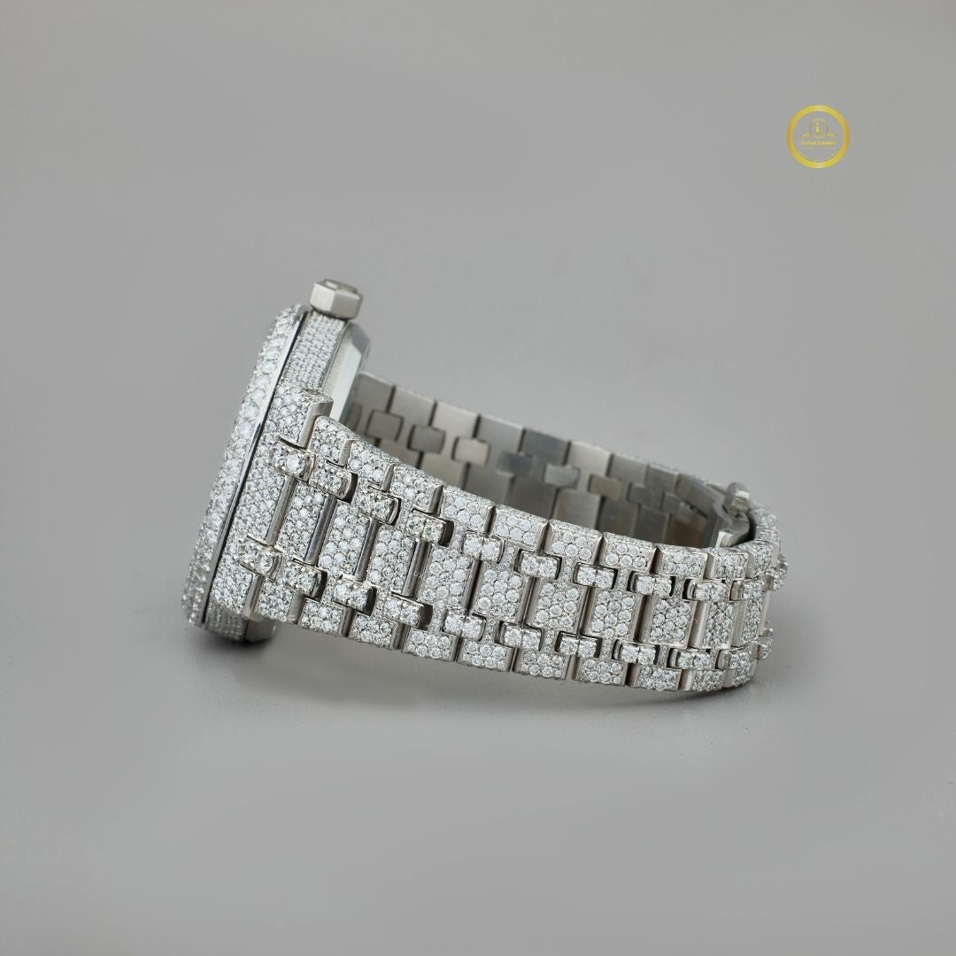 Full Iced Lab Diamond Watch Luxury Rapper Style by IVEVAR - View 3