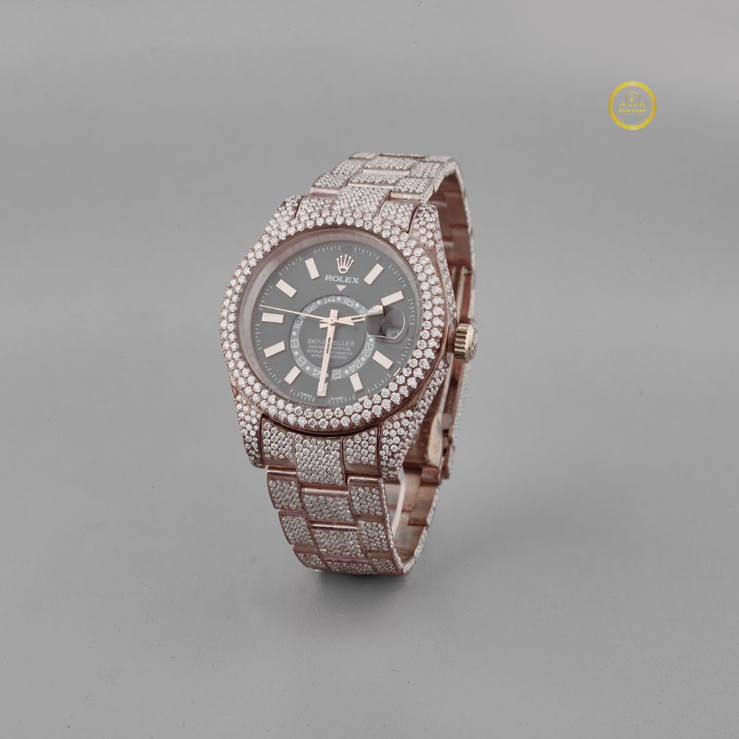 imperial round lab-grown diamond statement watch by ivevar