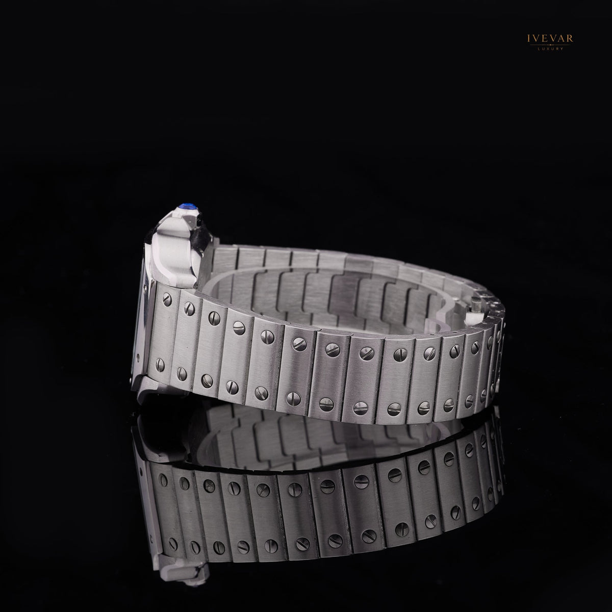 Royal Prestige Set – Blue Dial Luxury Watch And Crystal-Accent Sunglasses By Ivevar - View 7