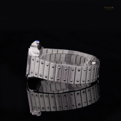 Royal Prestige Set – Blue Dial Luxury Watch And Crystal-Accent Sunglasses By Ivevar - View 7