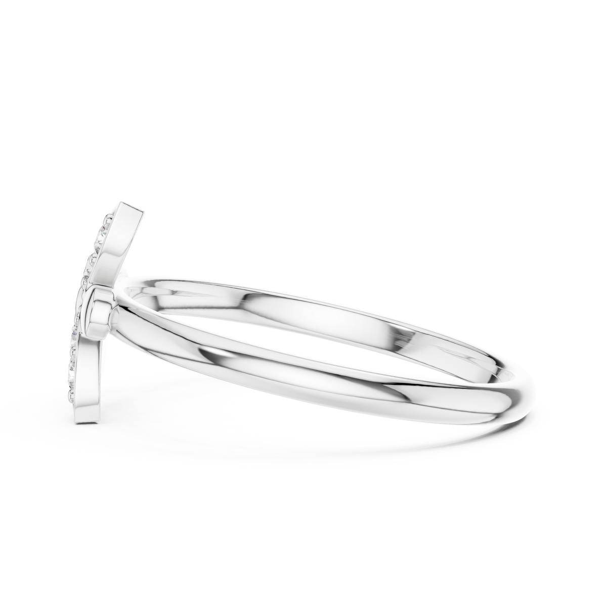 round lab diamond cluster promise ring - view 10