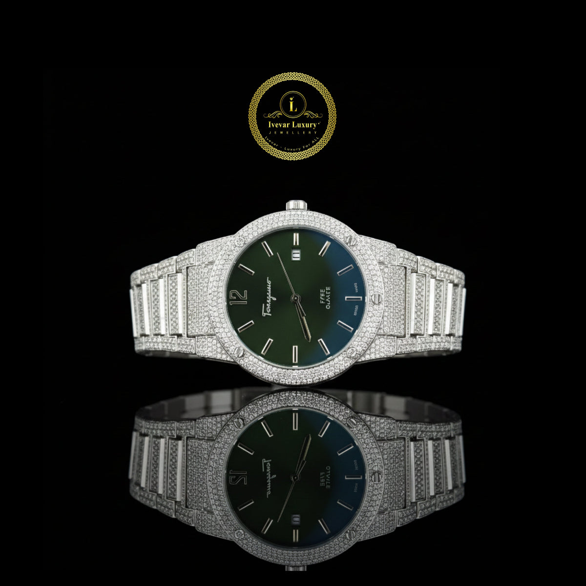 The Complete Ice Experience Fully Iced Lab Diamond Watch Ivevar