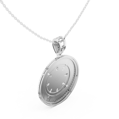 Directional Wheel Pattern Statement Charm Featuring Round Lab Grown Diamond - View 9