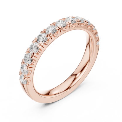 Stackable Round Lab Diamond Wedding Band - View 3