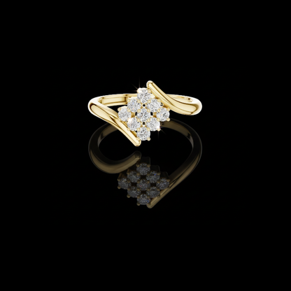 Blossom Round Cut Lab Diamond Ring