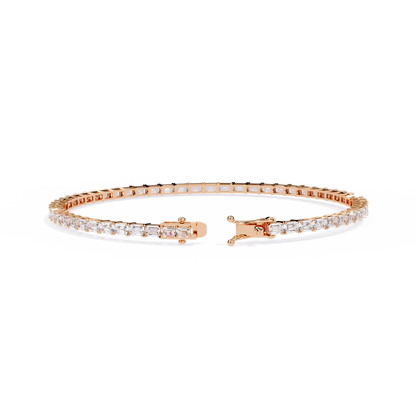 Emerald Lab Diamond Tennis Bracelet A Modern Masterpiece of Sparkle - View 6