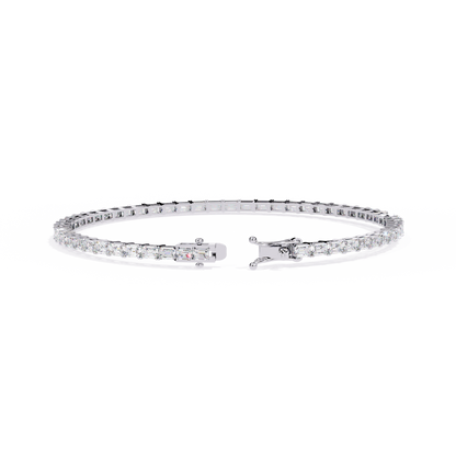 Emerald Lab Diamond Tennis Bracelet A Modern Masterpiece of Sparkle - View 7