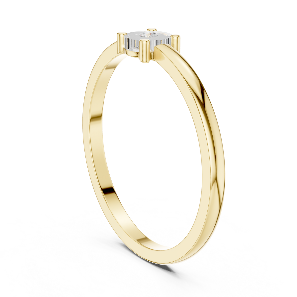 classic fancy round cut solitaire lab diamond ring - view 10