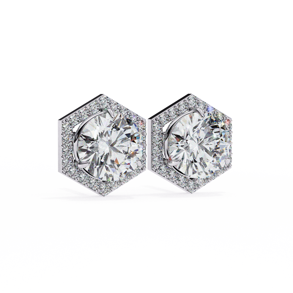 ethical luxury best lab grown round cut diamond earring for conscious girl - view 4