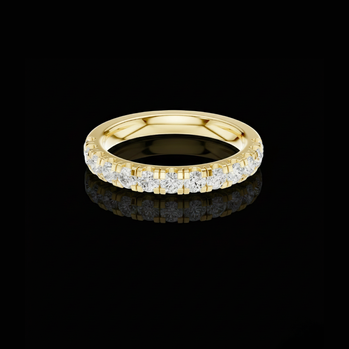 Stackable Round Lab Diamond Wedding Band