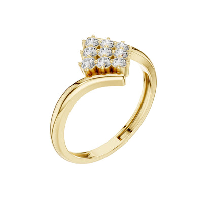 Blossom Round Cut Lab Diamond Ring - View 4