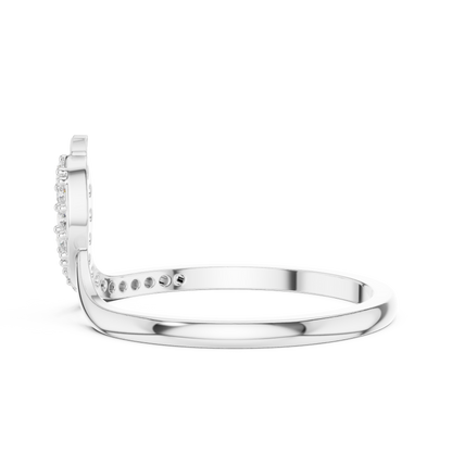Snake Bypass Round Cut Lab Diamond Ring - View 9