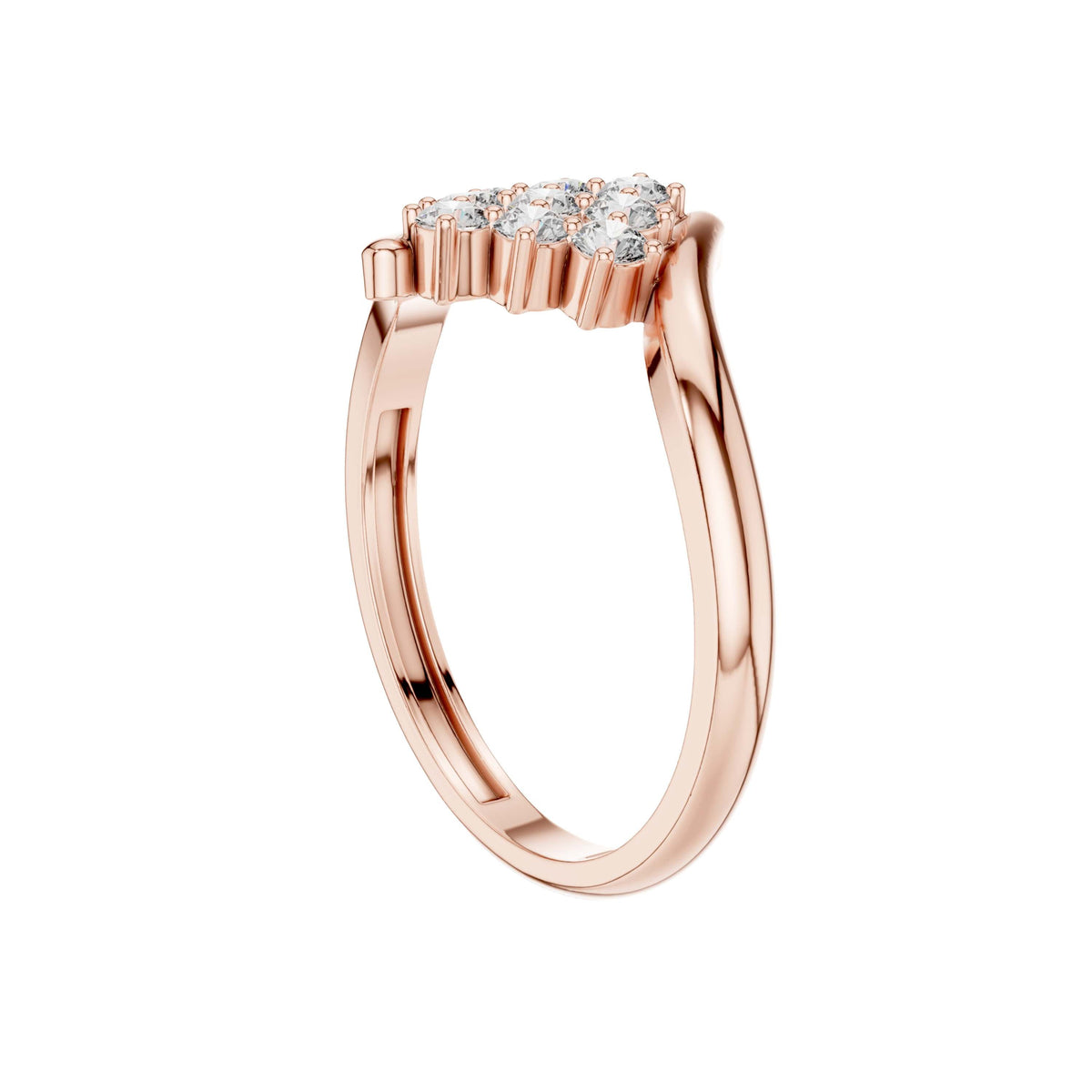 Blossom Round Cut Lab Diamond Ring - View 11
