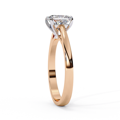 Classic Princess Cut Lab Diamond Solitaire Delicate Ring - View 6