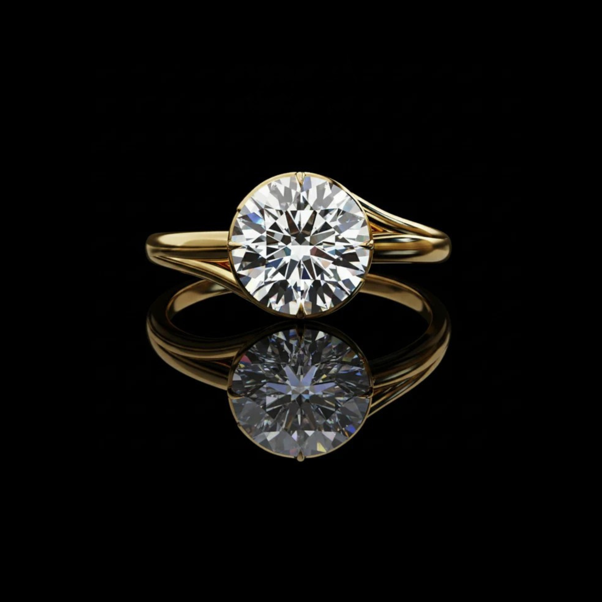 unique round cut lab diamond solitaire promise ring
