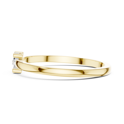 Classic Fancy Round Cut Solitaire Lab Diamond Ring - View 7