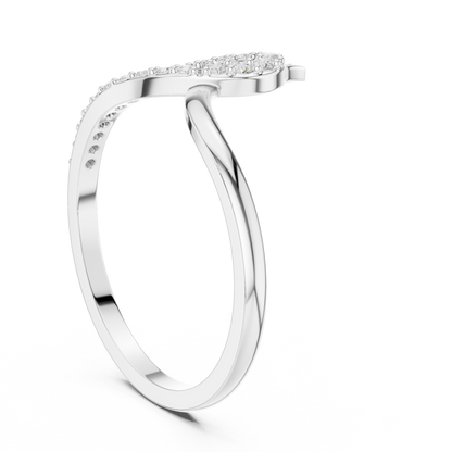 Snake Bypass Round Cut Lab Diamond Ring - View 6