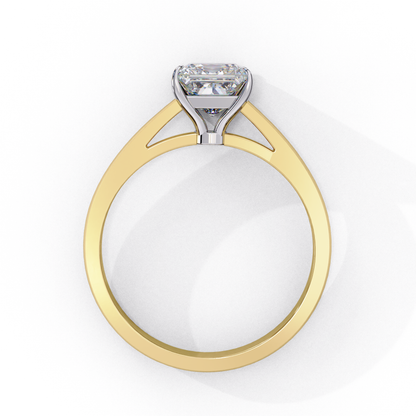 Classic Princess Cut Lab Diamond Solitaire Delicate Ring - View 8