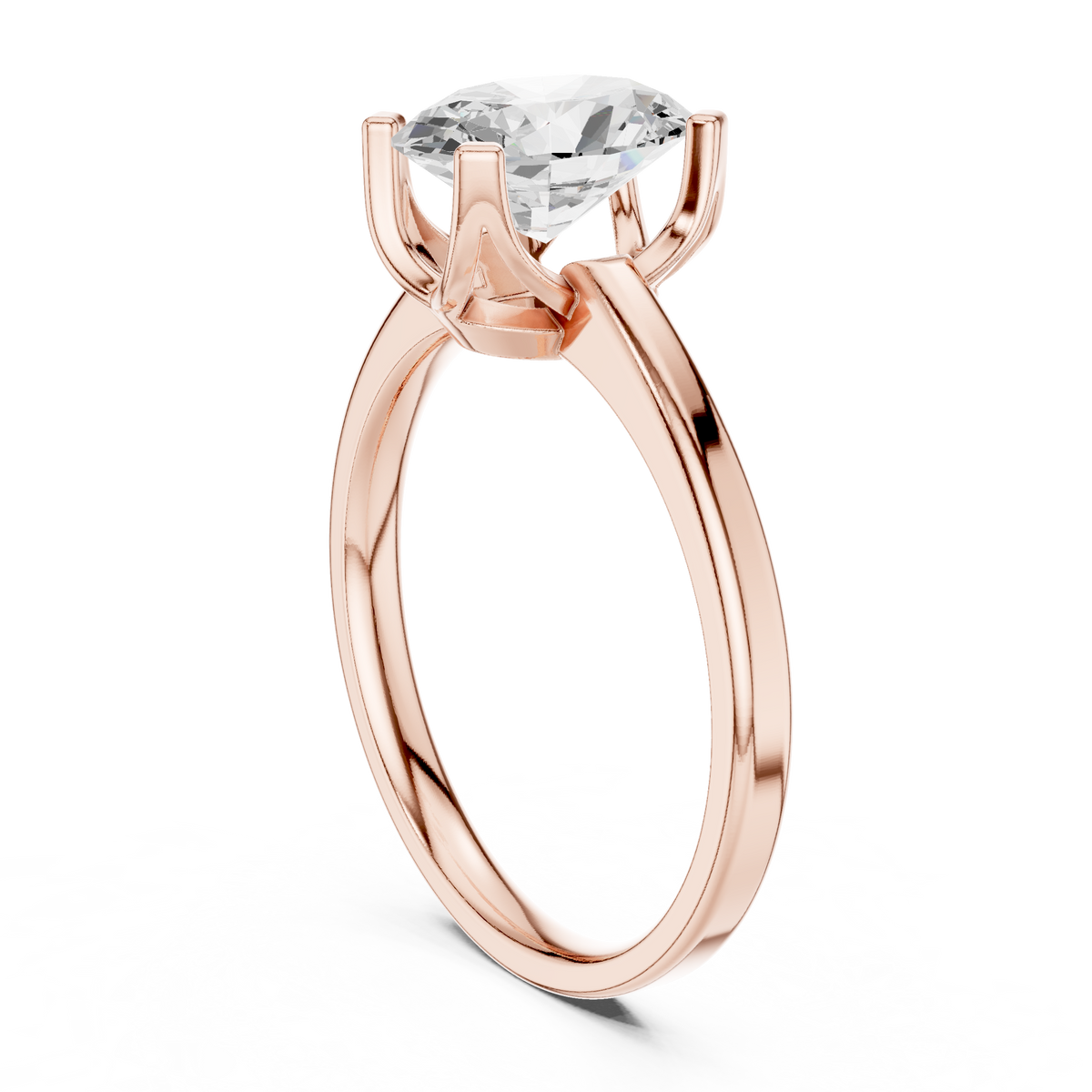 Exquisite Oval Cut Moissanite Diamond Solitaire Ring - View 11